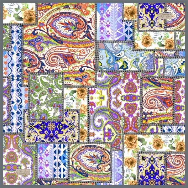 Güz | Yaz Serinliği Eşarp 2415-02 90x90