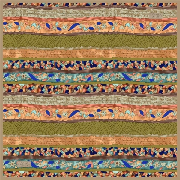 Güz | Yaz Serinliği Eşarp 2416-02 90x90