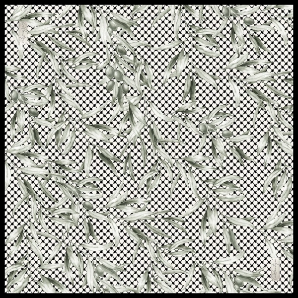 Kefiye Eşarp F111-03 90x90 Soft Pamuk