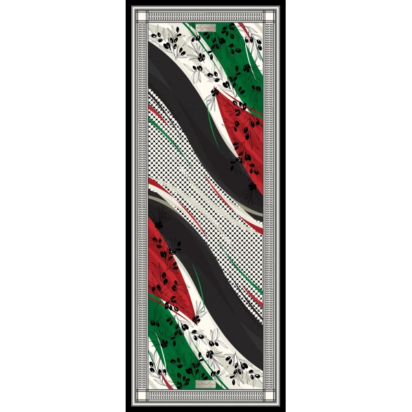 Kefiye Şal F102 70x190 Herbal/bitkisel