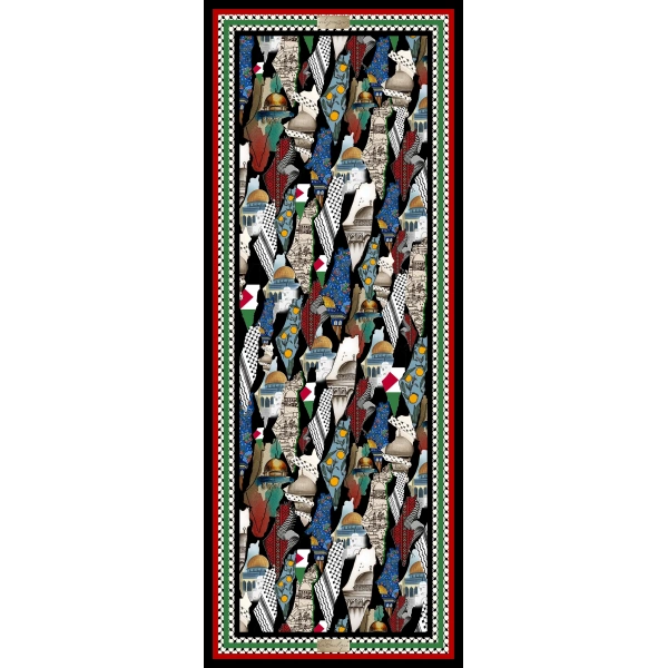 Kefiye Şal F112-04 70x190 Herbal/bitkisel