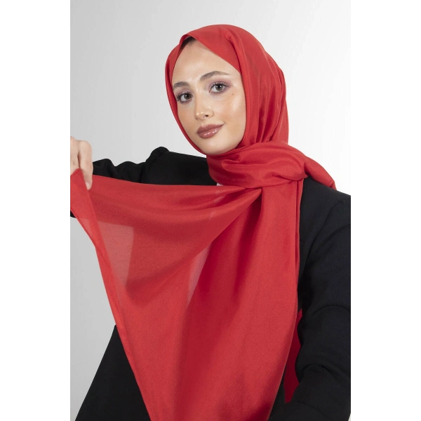Kırmızı Brisa Vual Şal