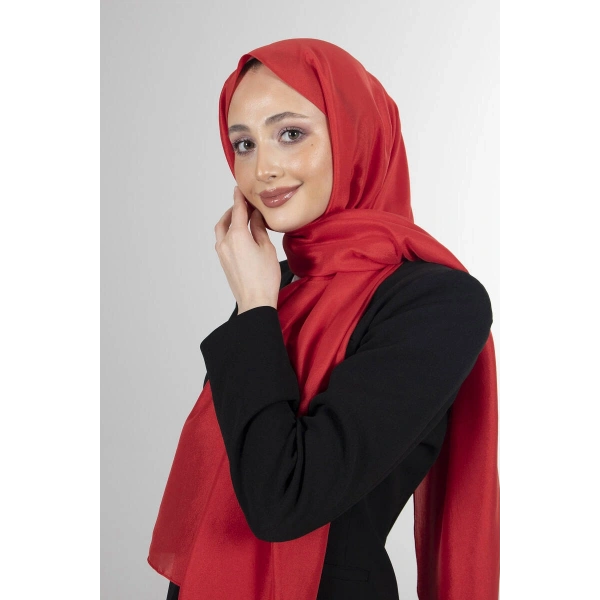Kırmızı Brisa Vual Şal