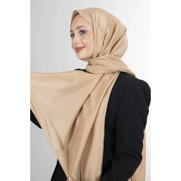 Koyu Bej Brisa Vual Şal