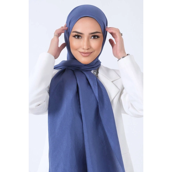 Koyu İndigo Brisa Vual Şal