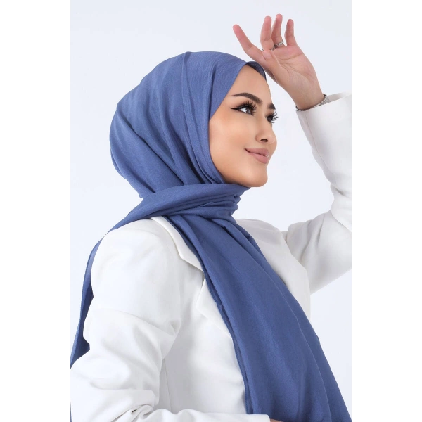 Koyu İndigo Brisa Vual Şal