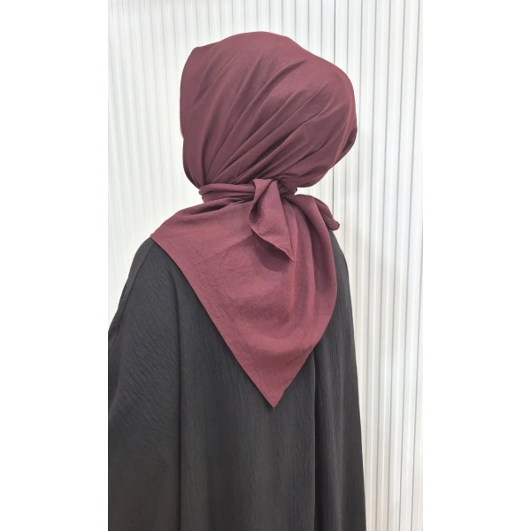 Koyu Kızılcık Harem Brisa Vual Eşarp