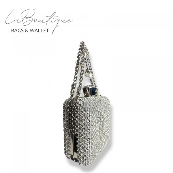 Lb Abiye Çanta 25-002 Gümüş