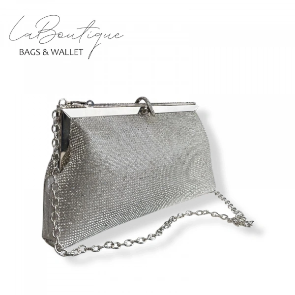 Lb Abiye Çanta 25-005 Gümüş