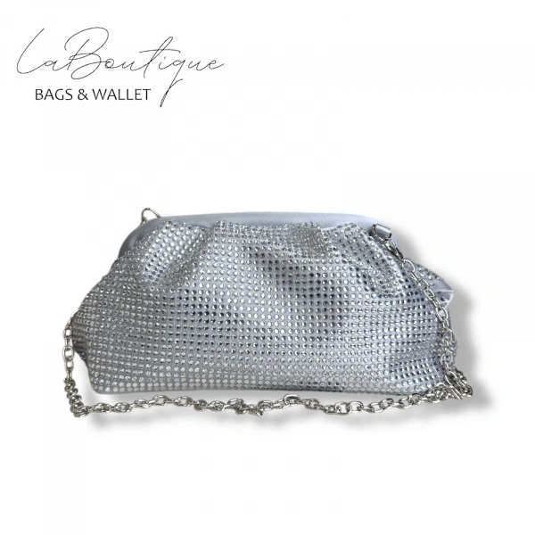 Lb Abiye Çanta 25-006 Gümüş