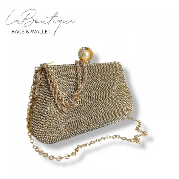 Lb Abiye Çanta 25-007 Gold