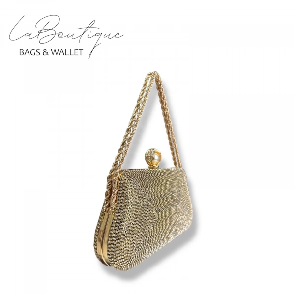 Lb Abiye Çanta 25-007 Gold