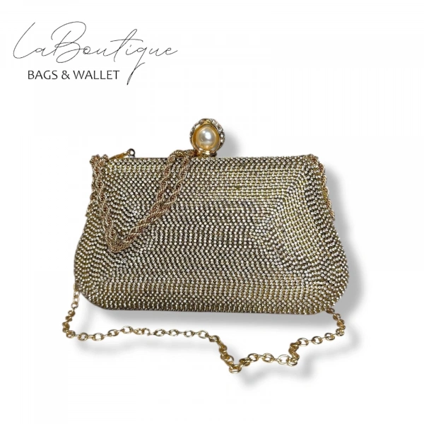 Lb Abiye Çanta 25-007 Gold