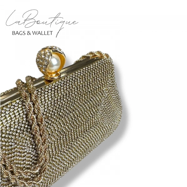 Lb Abiye Çanta 25-007 Gold