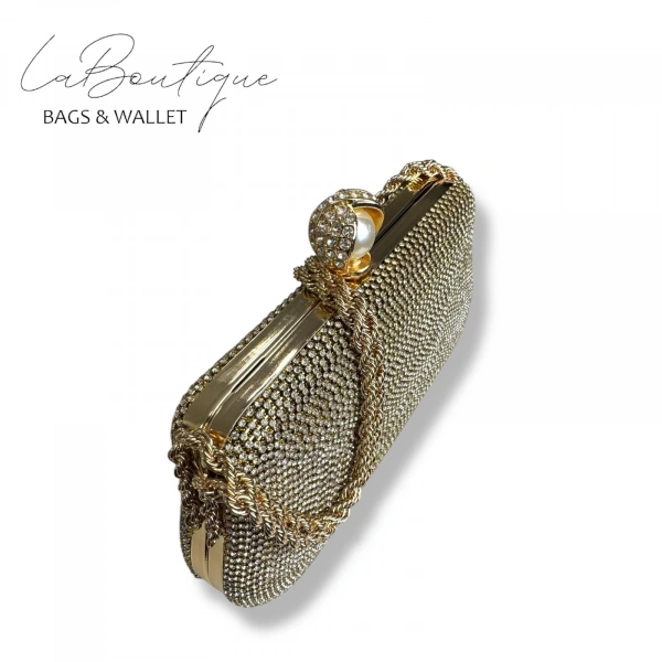 Lb Abiye Çanta 25-007 Gold