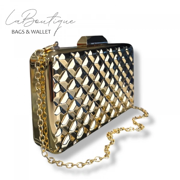 Lb Abiye Çanta 25-009 Gold