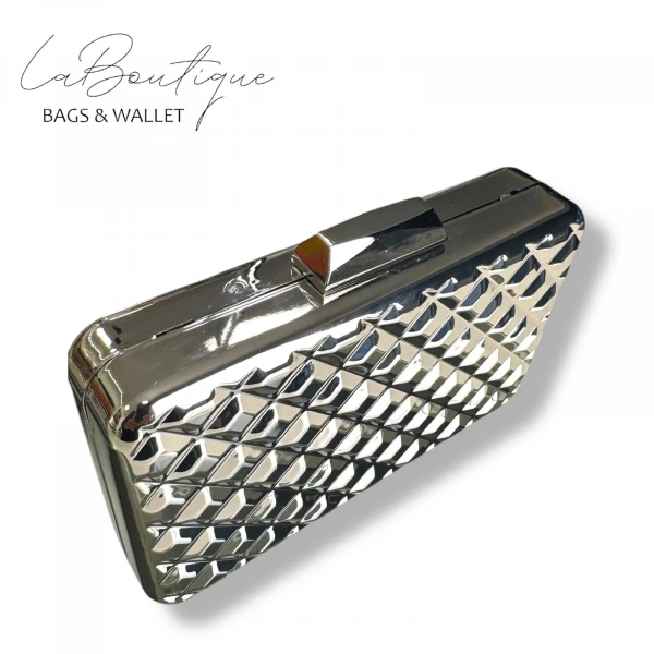 Lb Abiye Çanta 25-009 Gümüş