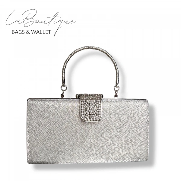 Lb Abiye Çanta 25-010 Gümüş