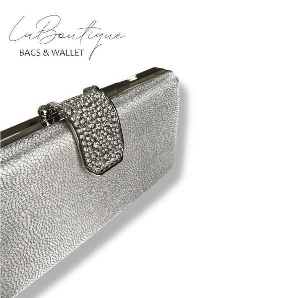 Lb Abiye Çanta 25-010 Gümüş