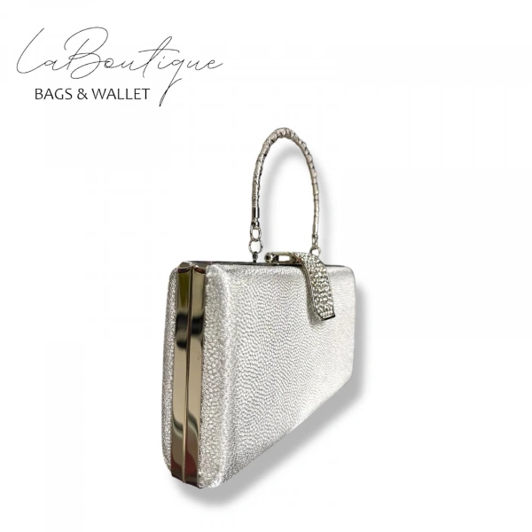 Lb Abiye Çanta 25-010 Gümüş