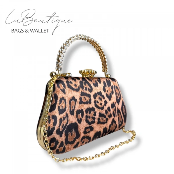 Lb Abiye Çanta 25-013 Leopar