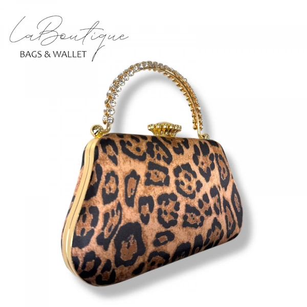 Lb Abiye Çanta 25-013 Leopar