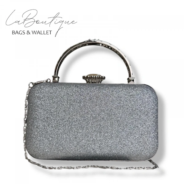 Lb Abiye Çanta 25-015 Gümüş