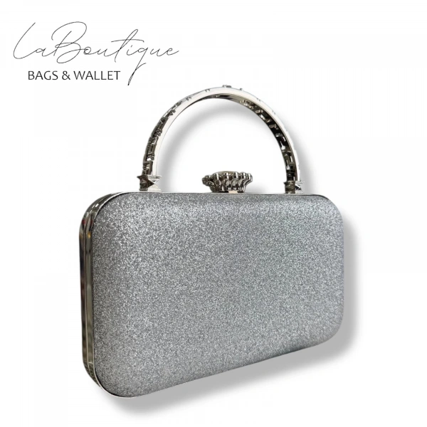 Lb Abiye Çanta 25-015 Gümüş