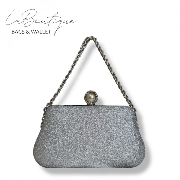 Lb Abiye Çanta 25-017 Gümüş