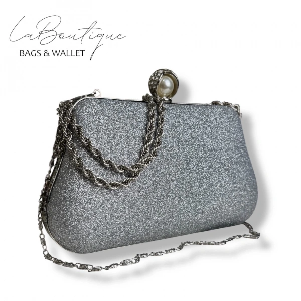 Lb Abiye Çanta 25-017 Gümüş