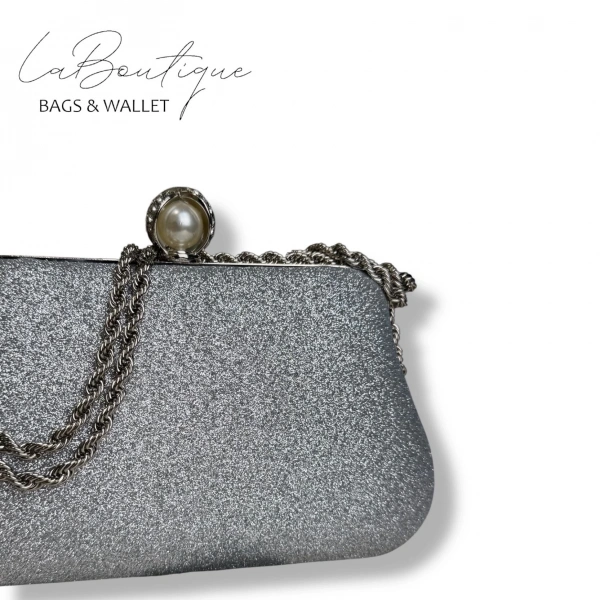 Lb Abiye Çanta 25-017 Gümüş