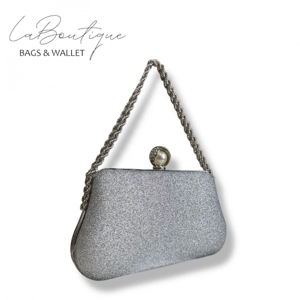 Lb Abiye Çanta 25-017 Gümüş