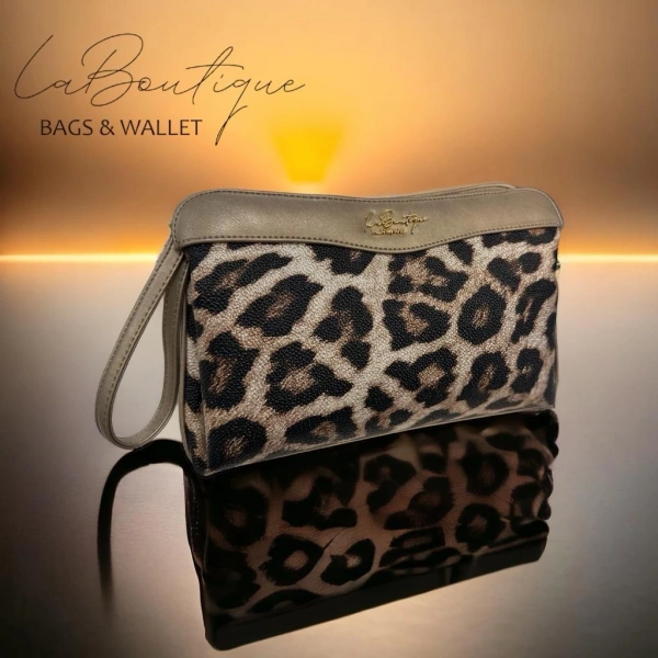 Lb Çanta 2106 Leopar Gold Şerit