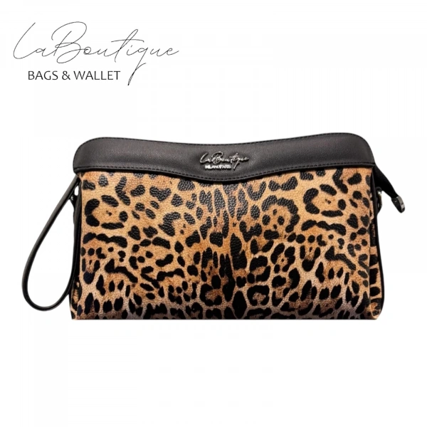 Lb Çanta - 2106 - Leopar Kahve