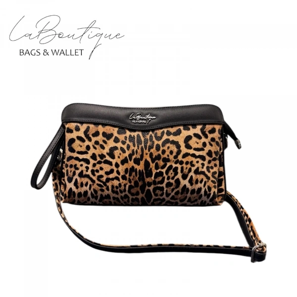 Lb Çanta - 2106 - Leopar Kahve