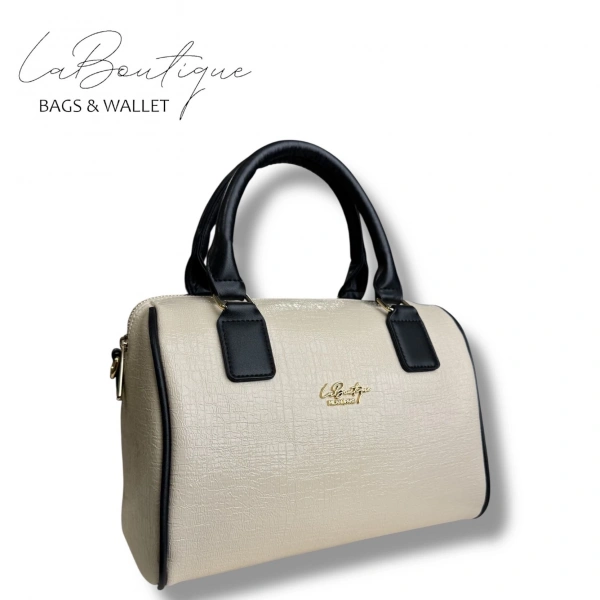 Lb Çanta 2508 Rugan Bej/siyah