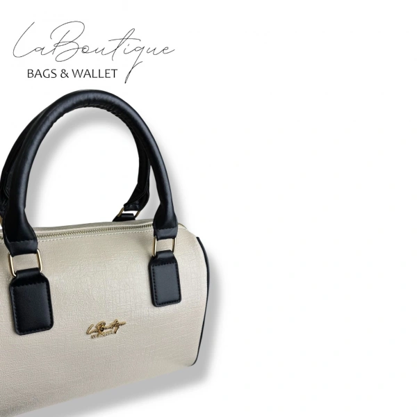 Lb Çanta 2508 Rugan Bej/siyah