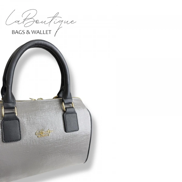 Lb Çanta 2508 Rugan Gri Siyah
