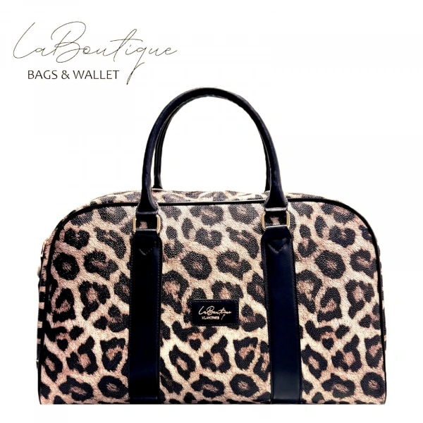 Lb Çanta-3015 Leopar Seyahat Çantası Sş