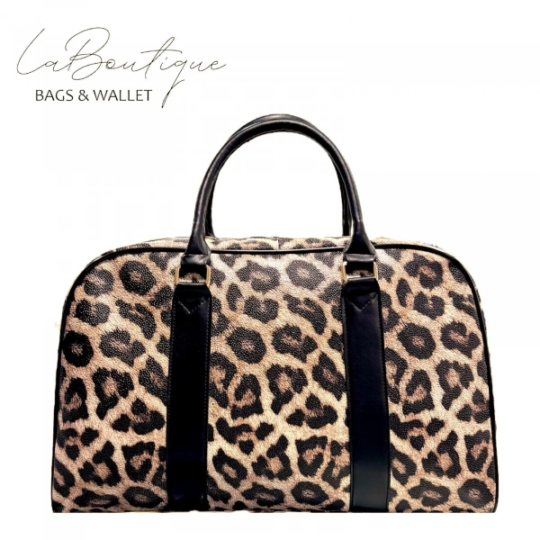 Lb Çanta-3015 Leopar Seyahat Çantası Sş
