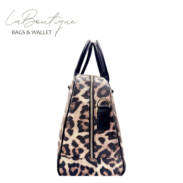 Lb Çanta-3015 Leopar Seyahat Çantası Sş