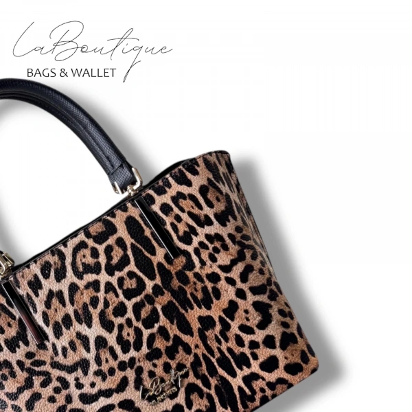 Lb Çanta 5708 Leopar Kahve