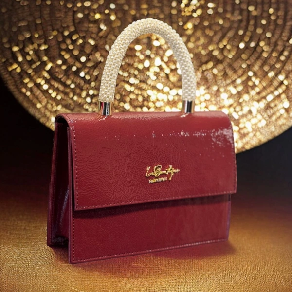 Lb Çanta 7134 İncili/abiye Bordo