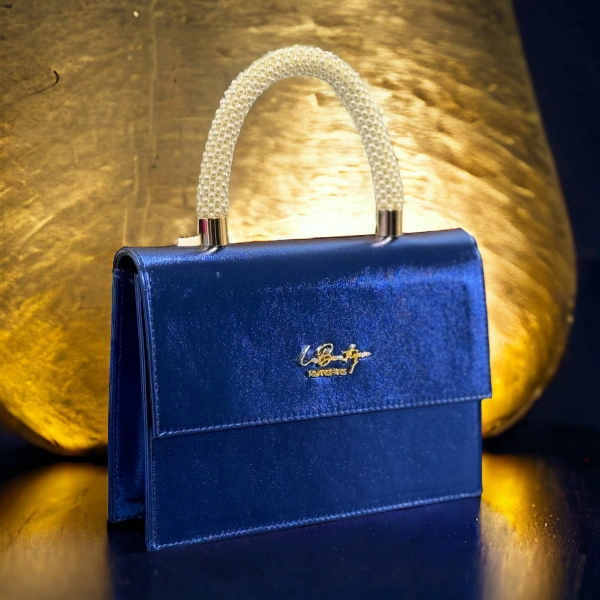 Lb Çanta 7134 İncili/abiye Saks