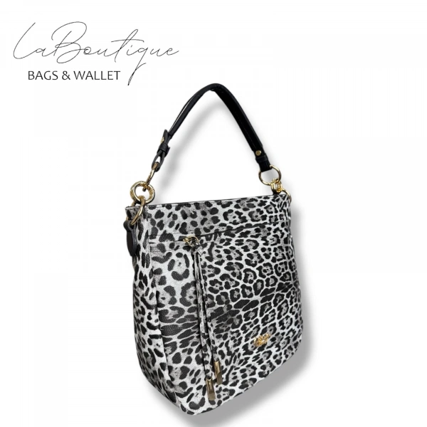 Lb Çanta 9018 Leopar Gri