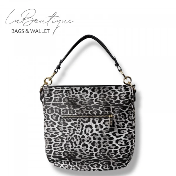 Lb Çanta 9018 Leopar Gri