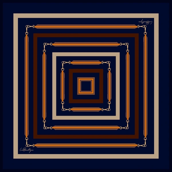 Özel Seri Eşarp 2147-08 90x90