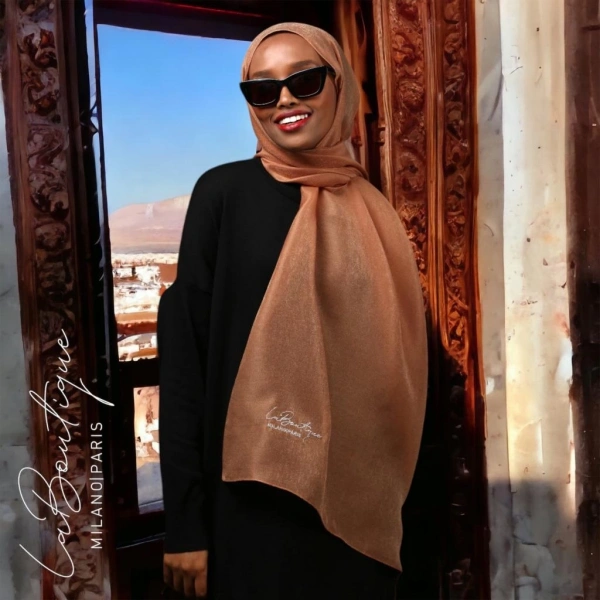 Simli Şal - Bakır - 70x190