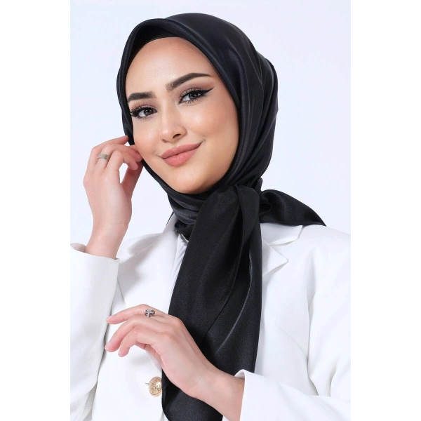 V-1 Kristal Saten Eşarp