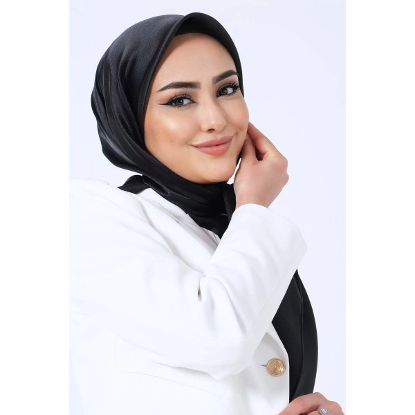 V-1 Kristal Saten Eşarp